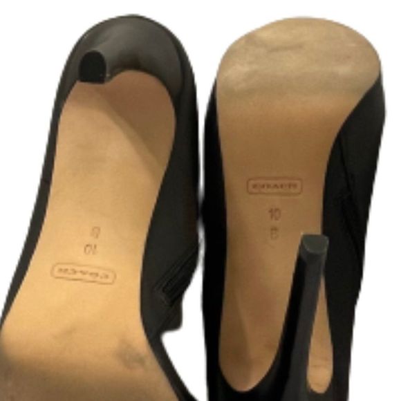 Coach Black Leather Delilah Booties size 10 - Picture 14 of 14